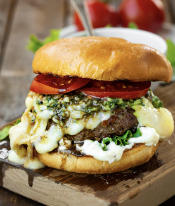 Tuscan Mozza Burger Wagyu Burger