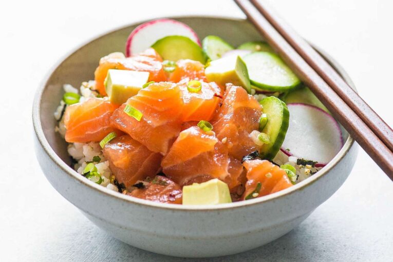 Salmon, Tuna Avocado Poke