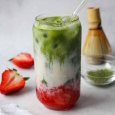 Strawberry Matcha Latte