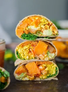 Vegan Tofu & Sweet Potato Burrito