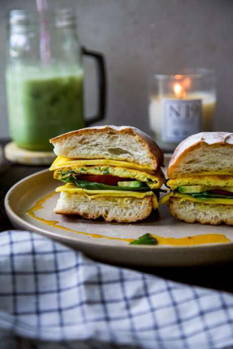 Vegan Avocado Egg Sandwich